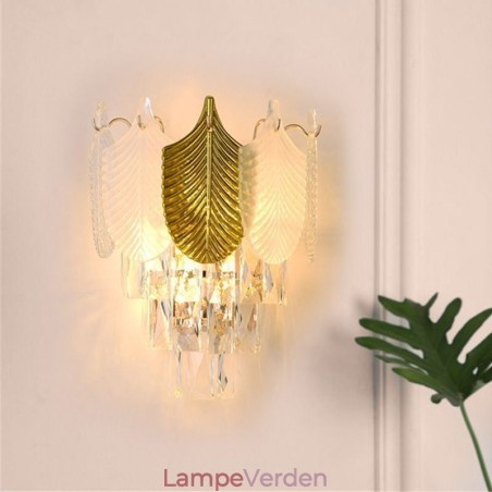 Crystal Wall Sconce Moderne væglampe 2X base Crystal Wall Sconce Moderne væglampe 2X base
