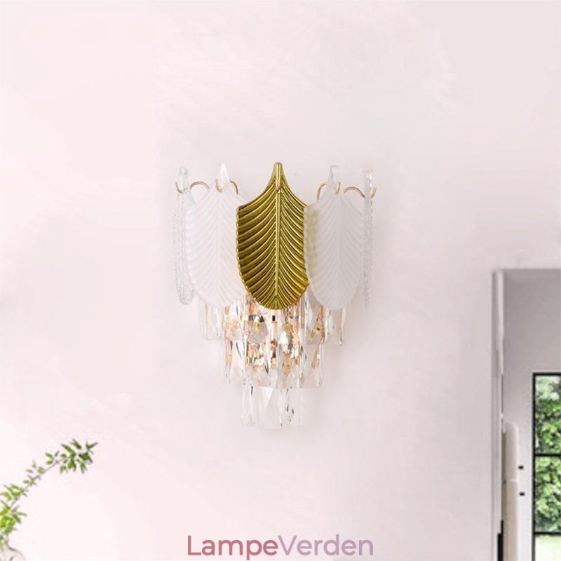 Crystal Wall Sconce Moderne væglampe 2X base
