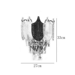 Crystal Wall Sconce Moderne væglampe 2X base