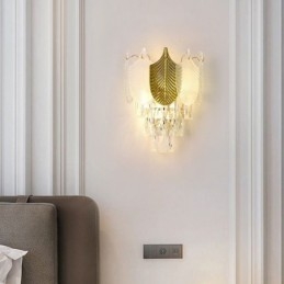 Crystal Wall Sconce Moderne væglampe 2X base