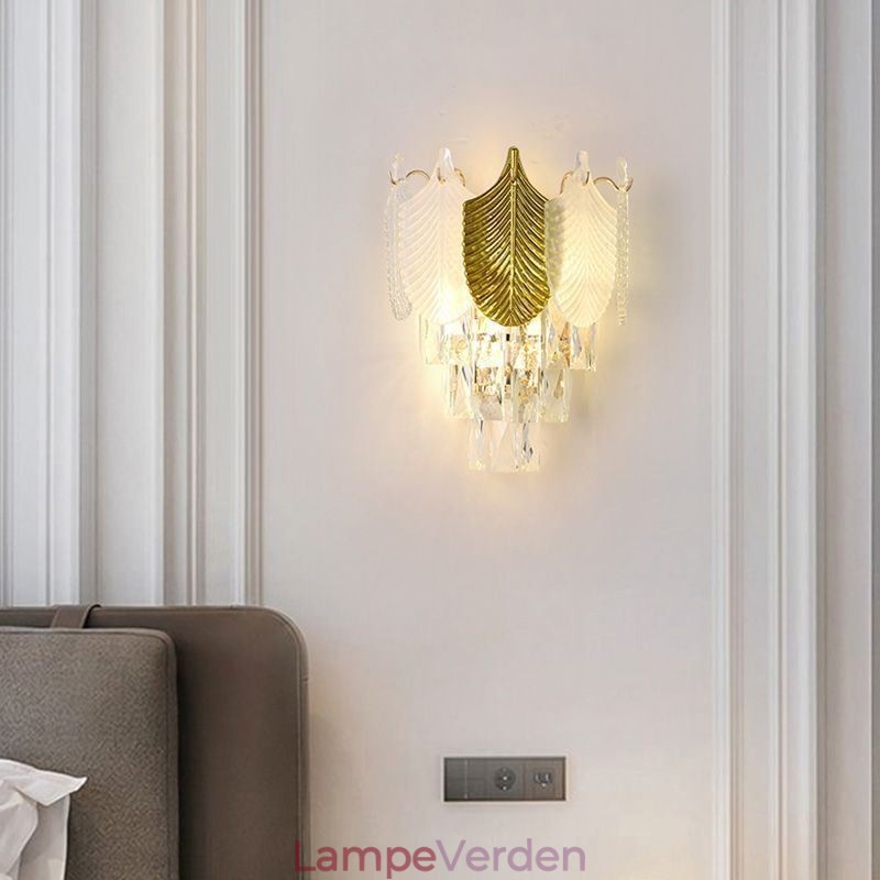 Crystal Wall Sconce Moderne væglampe 2X base
