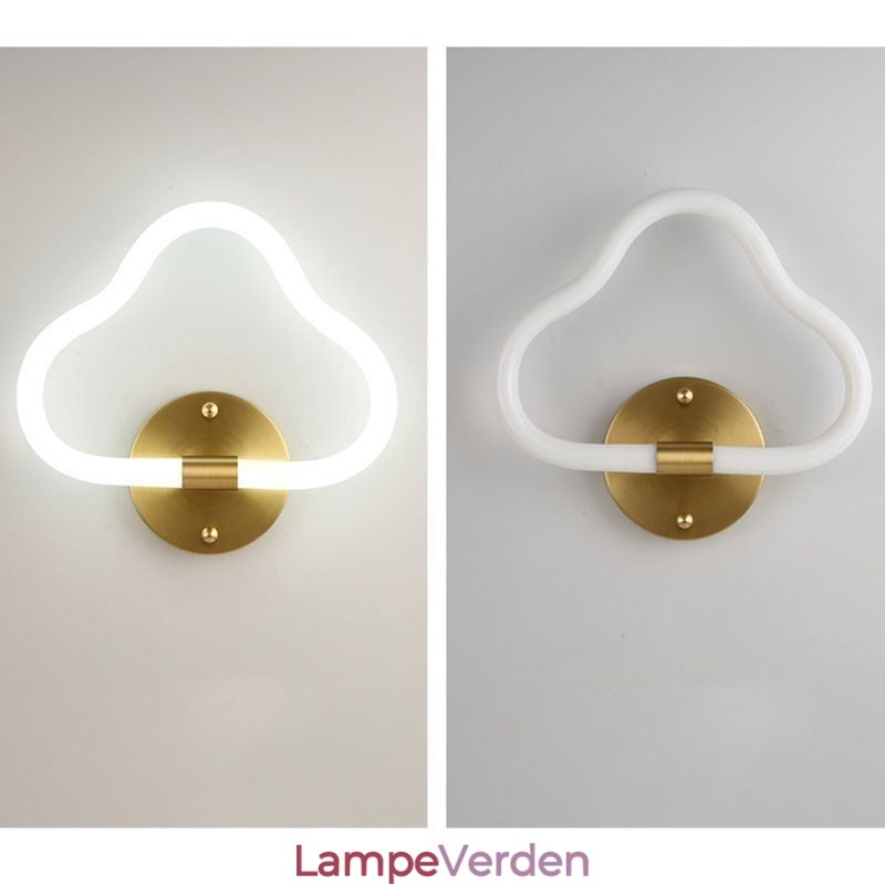 Skyformet væglampe kunst dekorative lys