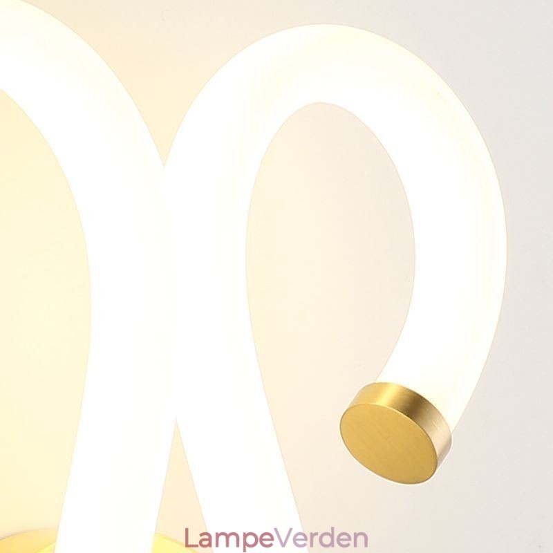 Moderne Væglampe Kreativitet Sconce Væglampe Kobber Fårehorn 2 lys