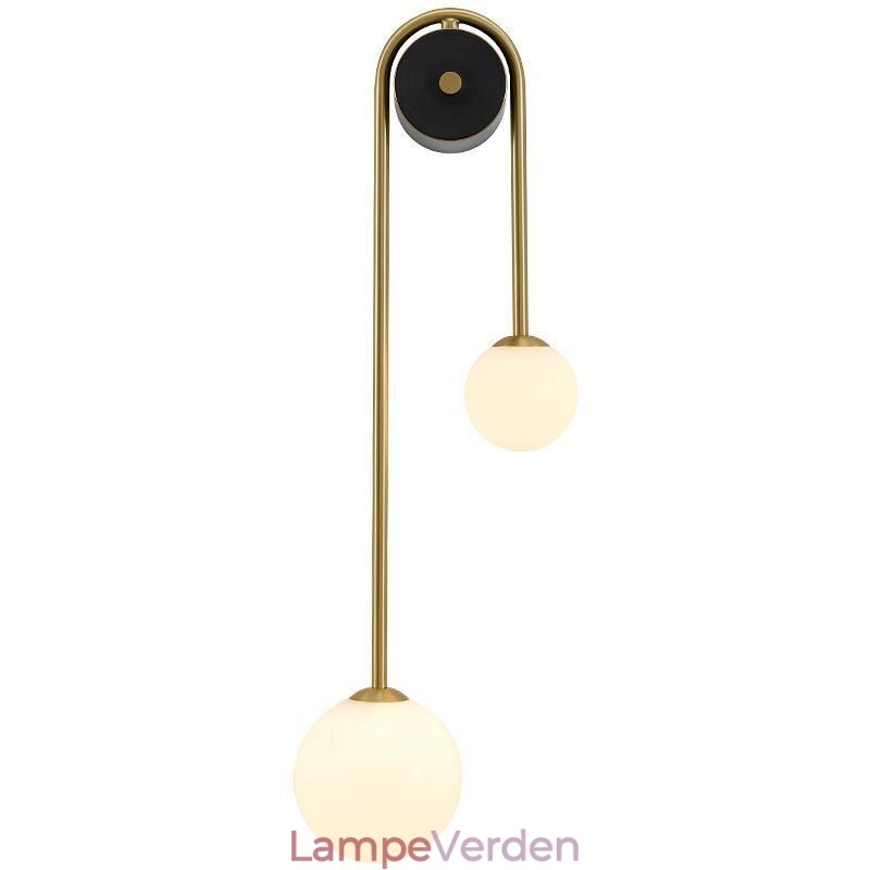 Globe Glas Væglampe Belysning Moderne Messing Væglampe