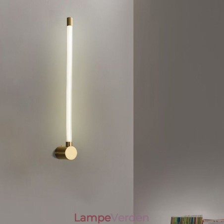 Messing Sconce Modern Acryl Strip Væglampe Messing Sconce Modern Acryl Strip Væglampe