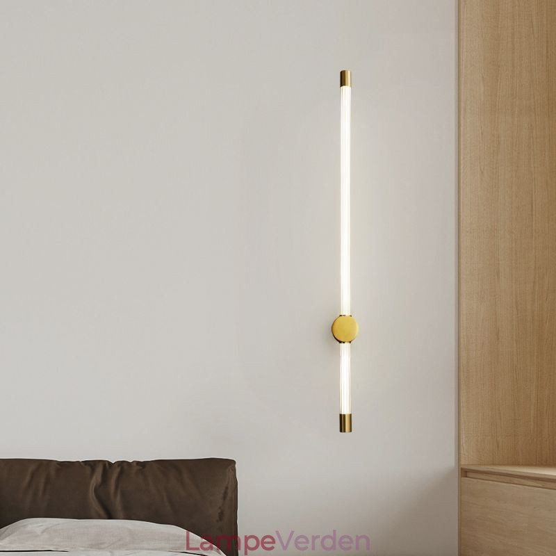 Messing Sconce Modern Acryl Strip Væglampe