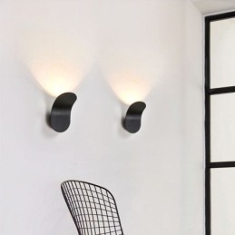 Minimalistisk væglampe i aluminium