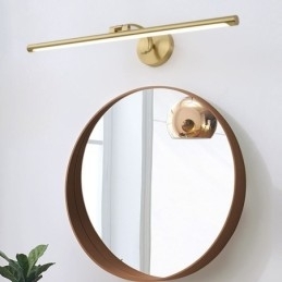 Nordic Mirror Front Light Messing Akryl Væglampe