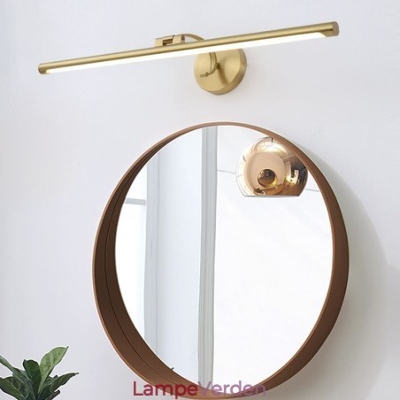 Nordic Mirror Front Light Messing Akryl Væglampe Nordic Mirror Front Light Messing Akryl Væglampe