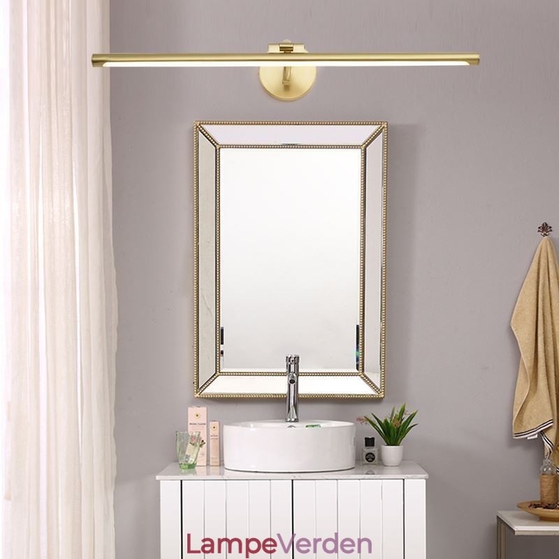 Nordic Mirror Front Light Messing Akryl Væglampe