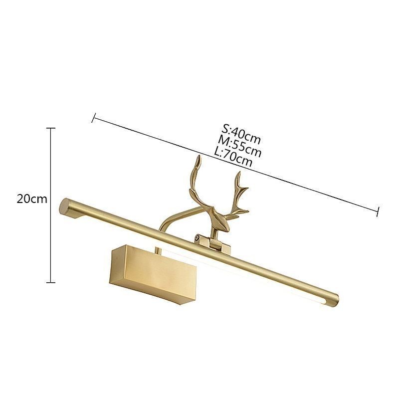 Nordic Messing Væglampe Spejl Front Lys