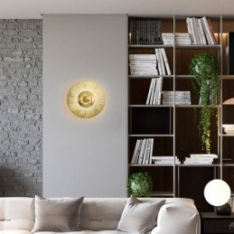 Nordic Messing Væglampe Udhulet Rund Form Sconce Light