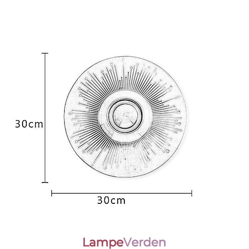 Nordic Messing Væglampe Udhulet Rund Form Sconce Light