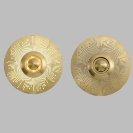 Nordic Messing Væglampe Udhulet Rund Form Sconce Light