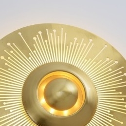 Nordic Messing Væglampe Udhulet Rund Form Sconce Light