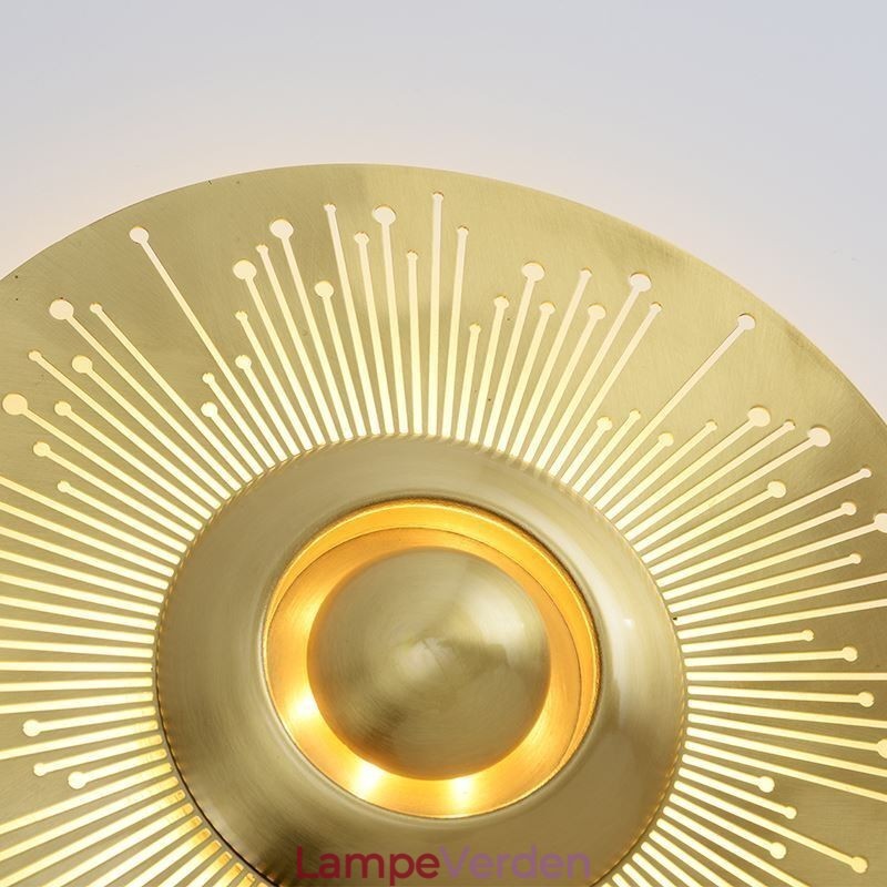 Nordic Messing Væglampe Udhulet Rund Form Sconce Light