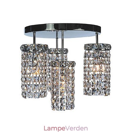 Moderne Crystal Drop Flush Mount Lights med 4 lys Moderne Crystal Drop Flush Mount Lights med 4 lys