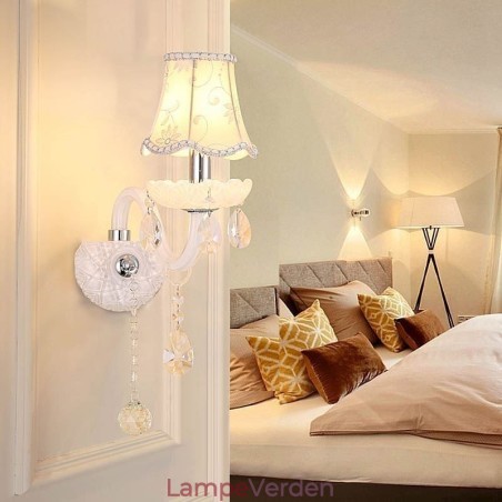Klassisk europæisk stil Crystal Sconce Elegant væglampe Klassisk europæisk stil Crystal Sconce Elegant væglampe