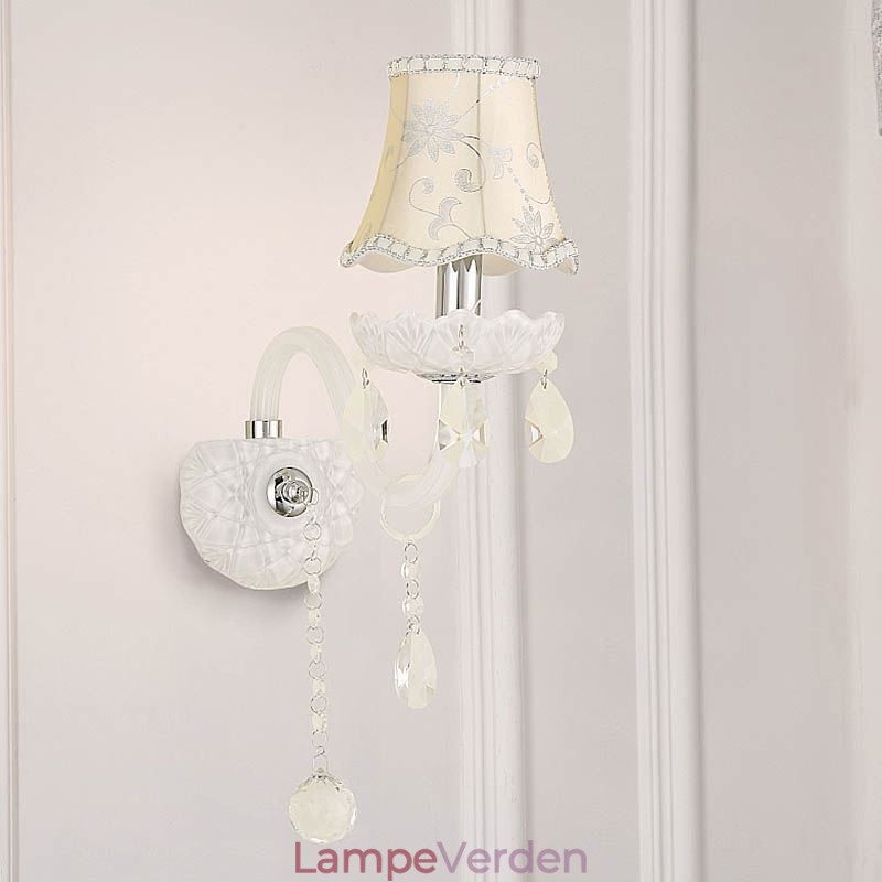 Klassisk europæisk stil Crystal Sconce Elegant væglampe