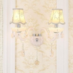 Klassisk europæisk stil Crystal Sconce Elegant væglampe