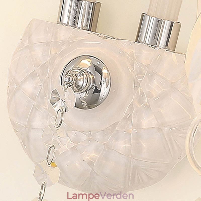 Klassisk europæisk stil Crystal Sconce Elegant væglampe