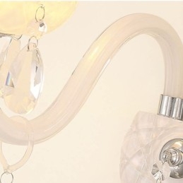Klassisk europæisk stil Crystal Sconce Elegant væglampe