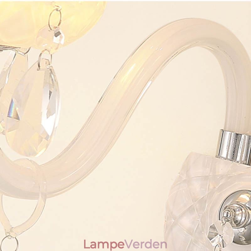 Klassisk europæisk stil Crystal Sconce Elegant væglampe