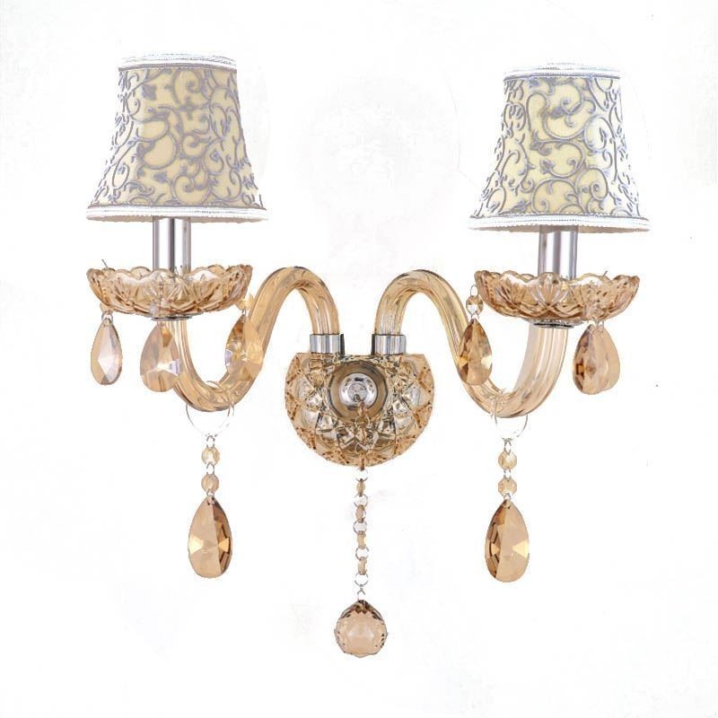 Elegant Crystal Sconce Væglysgang i europæisk stil