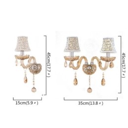 Elegant Crystal Sconce Væglysgang i europæisk stil