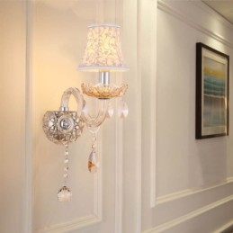 Elegant Crystal Sconce Væglysgang i europæisk stil