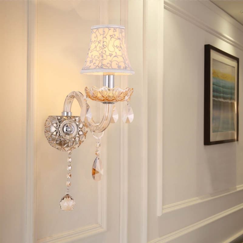 Elegant Crystal Sconce Væglysgang i europæisk stil