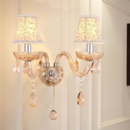 Elegant Crystal Sconce Væglysgang i europæisk stil