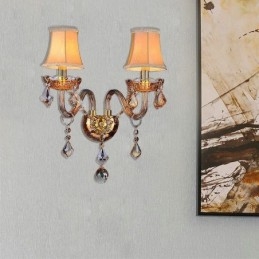 European Crystal Sconce Elegant To Light Wall Light Stairs