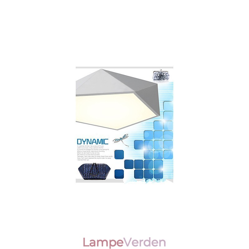 Monteret moderne natlampe hvid+varm hvid farve loftslamper
