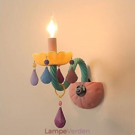 European Crystal Sconce Macaron Farverig Væglampe European Crystal Sconce Macaron Farverig Væglampe