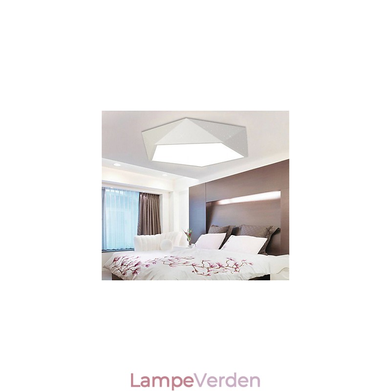 Monteret moderne natlampe hvid+varm hvid farve loftslamper