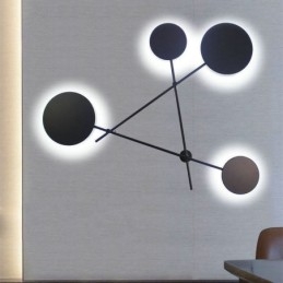 Moderne væglampe i geometrisk form, jernlampe