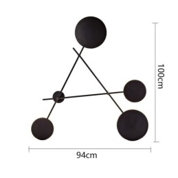Moderne væglampe i geometrisk form, jernlampe