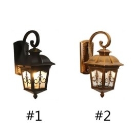 Europæisk Retro Udendørs Væglampe Vandtæt Arrow Flower Wall Sconce