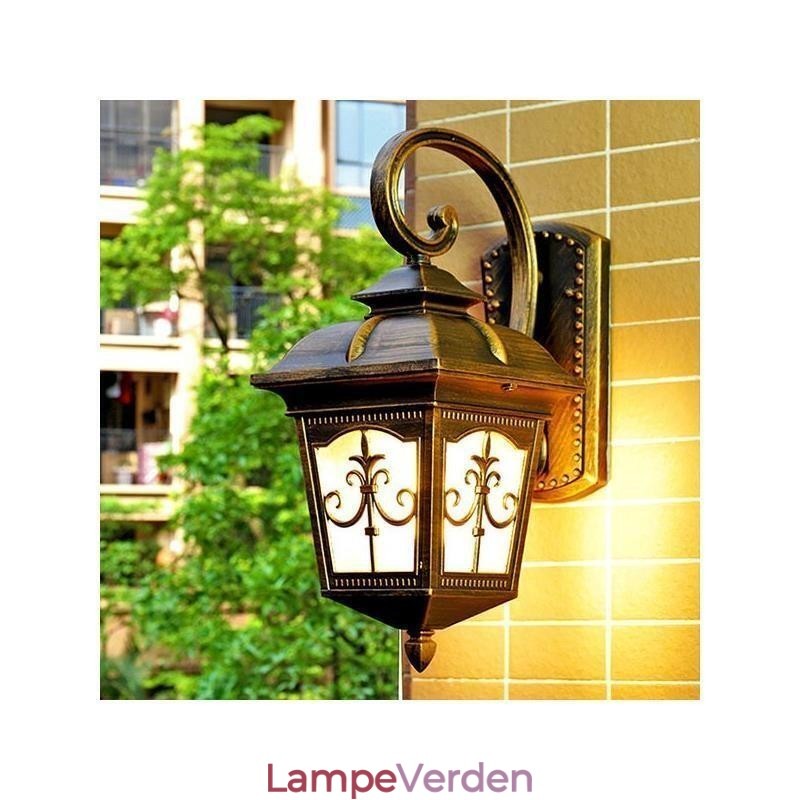 Europæisk Retro Udendørs Væglampe Vandtæt Arrow Flower Wall Sconce