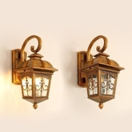 Europæisk Retro Udendørs Væglampe Vandtæt Arrow Flower Wall Sconce