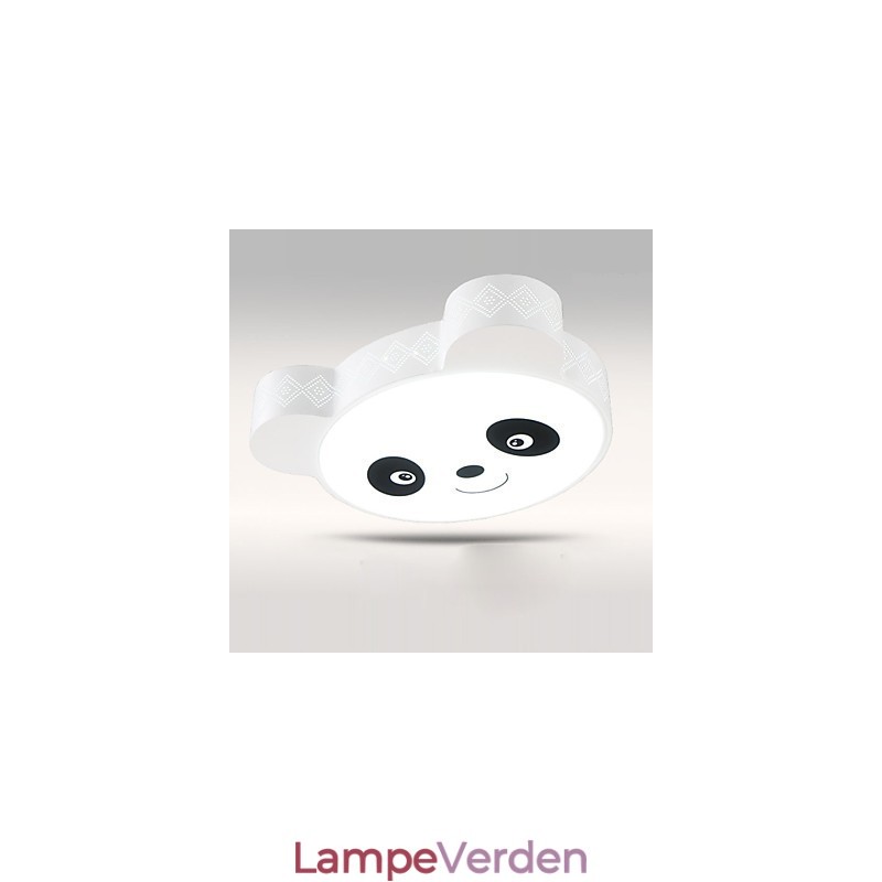 Fjernbetjening Flush Mount Loftslampe Moderne Hvid+Varmhvidt Lys Med Fjernbetjening
