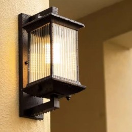 Kinesisk udendørs lys vandtæt glas væg lys gårdhave korridor have balkon