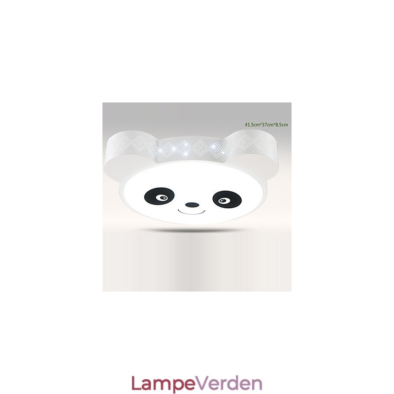 Fjernbetjening Flush Mount Loftslampe Moderne Hvid+Varmhvidt Lys Med Fjernbetjening