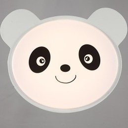 Fjernbetjening Flush Mount Loftslampe Moderne Hvid+Varmhvidt Lys Med Fjernbetjening