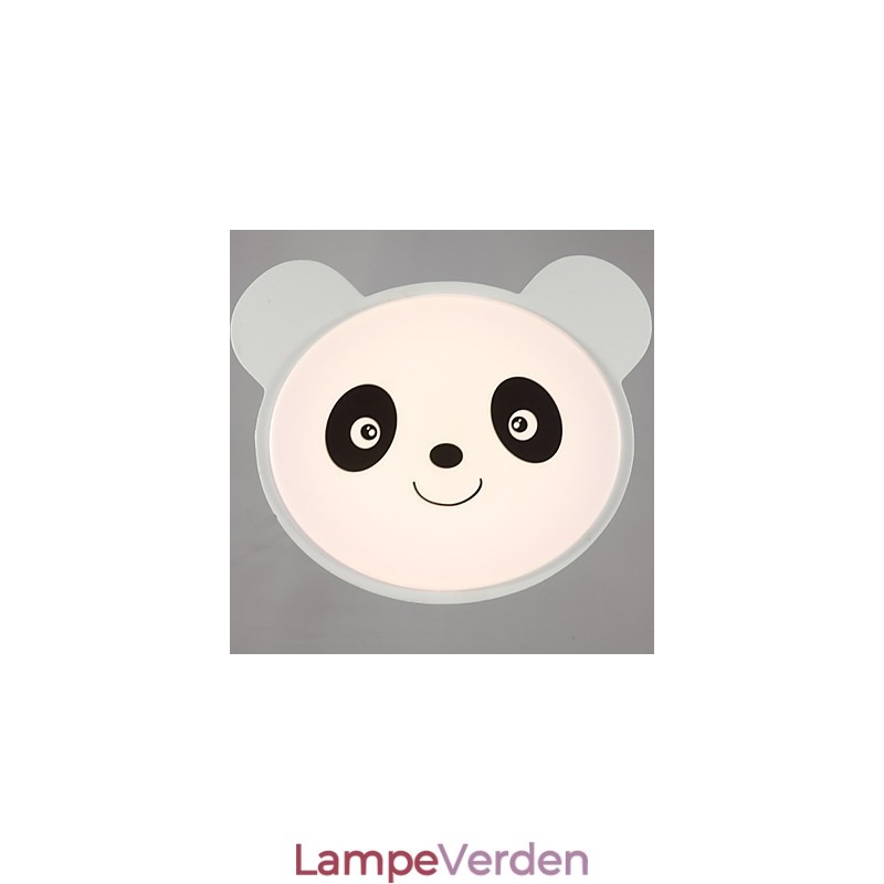 Fjernbetjening Flush Mount Loftslampe Moderne Hvid+Varmhvidt Lys Med Fjernbetjening