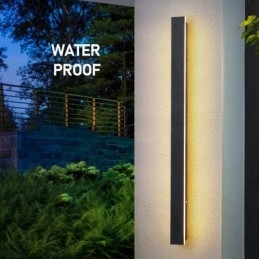 Udendørs Lang Moderne Moderne Væglampe Sconce Væglampe IP 44 til Porch Patio Garden