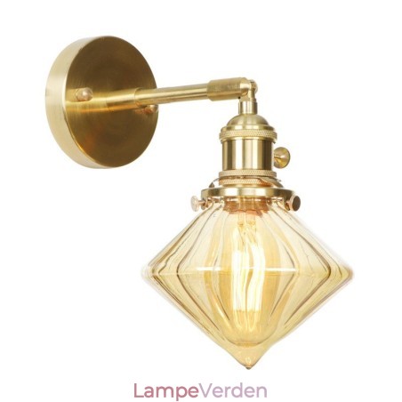 Moderne væglampe med glasskærm Moderne væglampe med glasskærm