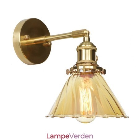 Moderne væglampe med glasskærm Moderne væglampe med glasskærm