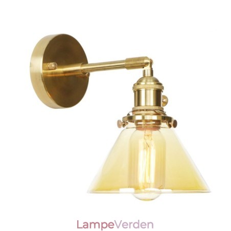 Moderne væglampe med glasskærm Moderne væglampe med glasskærm